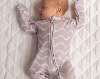 Painted Wiggles Purple Footed Sleeper