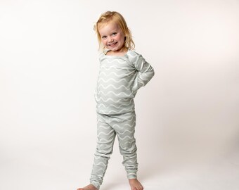 Green Wiggles Purple Two-Piece Pajama Set