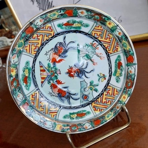 Red Rooster Chinese Bowl 5.8&quot;NEW|Vintage Porcelain Bowl|Chinese Porcelain Plate|Oriental Pottery gift| Asian decoration Asian ceramics gift