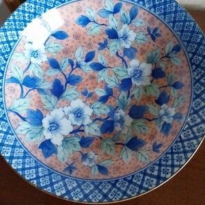 1930s Chinoiserie Imari Bowls Set: Hand-Painted Peony Floral Kitchenware, Pink and Blue Kitchenalia, Antique Chinese Porcelain, Pasta Bowls image 2