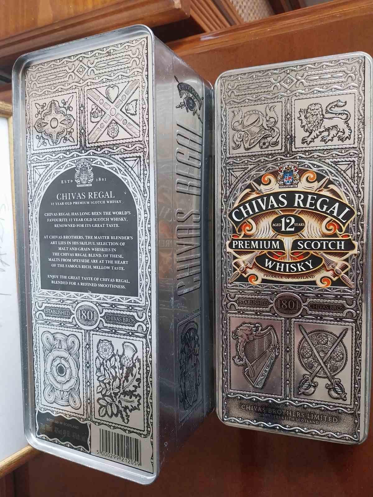 Vintage Chivas Regal 12 Year Whisky Tin: Collectible Hinged Box - Etsy