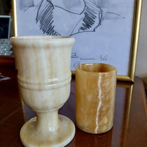 Luxury Onyx Stone Desk Accessories, Natural marble pen holder, Marble Utensil Holder, Desktop Pen Holder, Vintage Marble Pen Holder