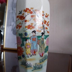 Vintage Japanese Satsuma Porcelain Vase 8.3&quot; Gold Gilt Handmade Outstanding Quality | Japanese Ornate Vase | Pottery and Ceramics, c 1920s