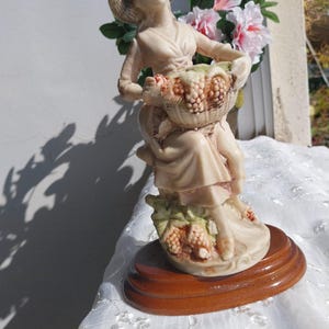 Vintage Biscuit Porcelain Figurine 8.9&quot;|Rococo Style Porcelain Figurine| Porcelain Artistry 18th C-Inspired HEAVY Porcelain Figurine c 1950s