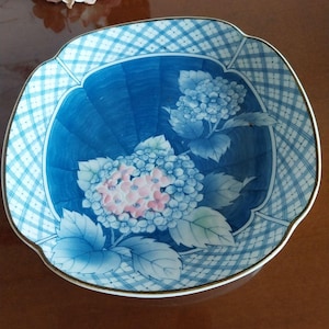 Vintage Japanese Porcelain Plate 7.9&quot;/Floral Decor Japanese Plate/Japanese Fine Porcelain Plate/Asian Decorative Plate/Japanese Pottery
