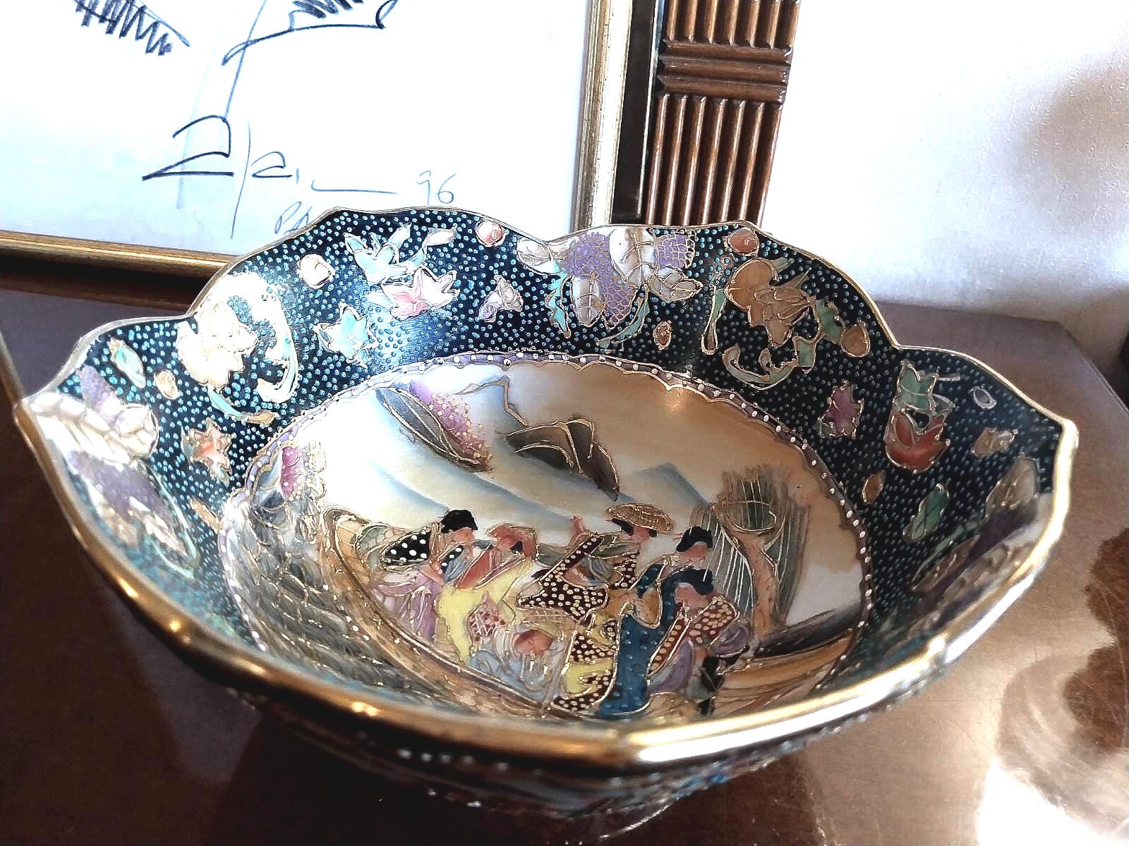 Antique Japanese Satsuma Bowl - Etsy