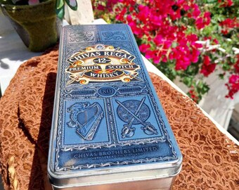 Vintage Chivas Regal 12 Year Whisky Tin: Collectible Hinged Box - Etsy