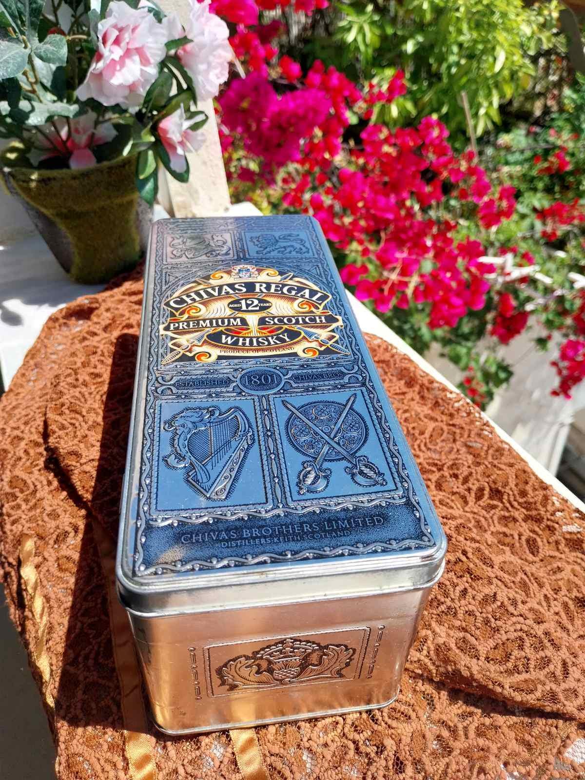 Vintage Chivas Regal 12 Year Whisky Tin: Collectible Hinged Box - Etsy