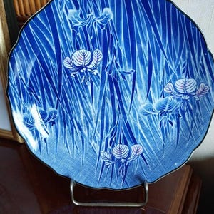 Vintage Japanese Porcelain Plate/Floral Motif Plate/Vintage Porcelain Plate/Asian Decoration/Collectible Decorative Plate/Japanese tableware
