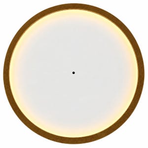 LEDラウンドMDF時計ブランク、フロントライト樹脂アートボード、スイッチ付きDIYエポキシ時計ベース、ラミネート加工時計パネル