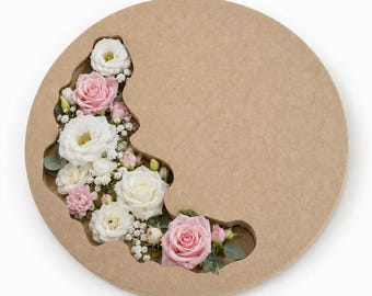 Round MDF Resin Art Board Blank, Deep Pour Epoxy Clock Base, DIY Wall Clock Blank, Flower Preservation Board