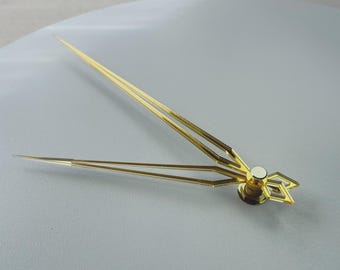 Diamond Acrylic Clock Hands – Mirror Gold Silver Black, Modern Wall Clock Parts, Replacement Quartz Clock Hands, DIY Clock Supply