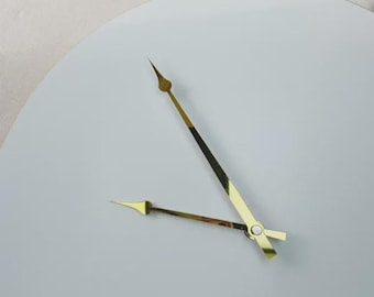 Modern Acrylic Clock Hands, Gold Silver Black Mirror Clock Hands, Quartz Wall Clock Replacement Parts, DIY Resin Clock Supply