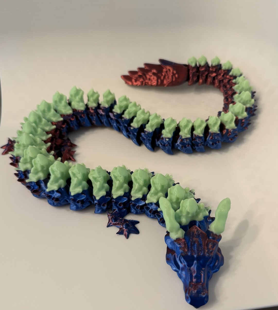 3D Printed Articulated Dragon - Etsy