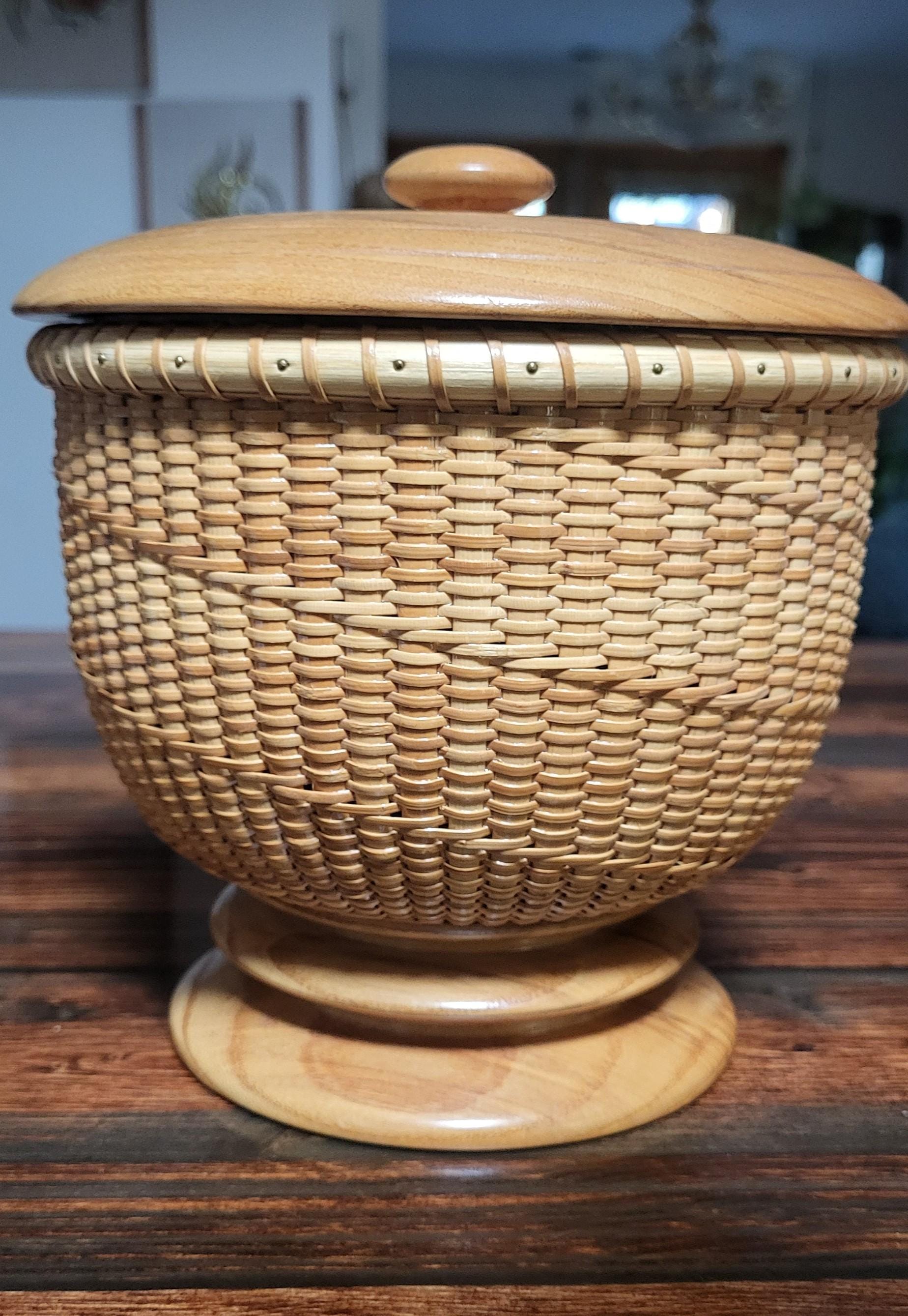 Vintage Lorraine & George Wieskamp Nantucket Lidded Pedestal