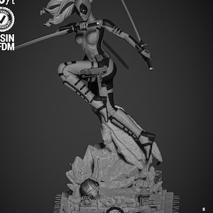 Lady Deadpool | Wicked Studios | 3D Resin Print