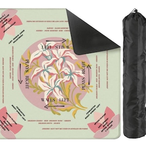 31.5 x31.5 Mahjong Board | Mahjong Play Mat | Alternative Mahjong Mat | American Mahjong Neoprene Learning Mat | Non-Slip Mahjong Table Mat