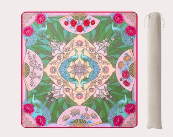 The "Lucy" Original Mat | Instructional and Non Instructional | Pink Peacock Mat
