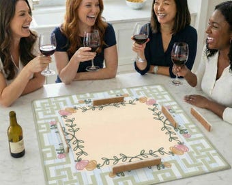 Mahjongmatta: Halkfri, ljuddämpande bordsöverdrag (31,5x31,5)