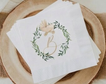 Gepersonaliseerde babyshowerservetten: genderneutrale dessertlunch, set van 50