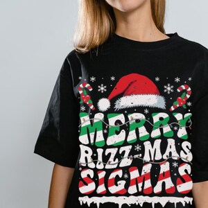 Merry Rizzmas Shirt/Rizz the Season Shirt,W Rizz Christmas shirt,Rizzler Sweatshirt,rizz em shirt, rizzler t-shirt, Funny Santa /Sigma Shirt