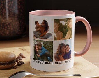 Personalized Photo Coffee Mug: Mother & Son Gift