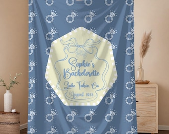 Personalized Bachelorette Party Blanket for Bride,Bridesmaids,Custom Name,Travel accesories,Girls Trip Gift,Bridal Shower Keepsake,Tay Merch