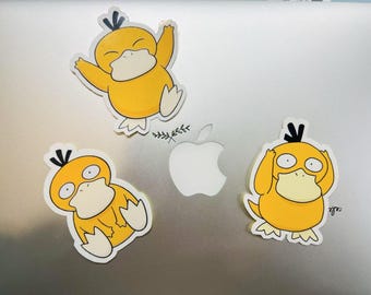 Psyduck Vinyl Stickers – Funny Pokémon-Inspired Waterproof Stickers for Laptops, Water Bottles & More
