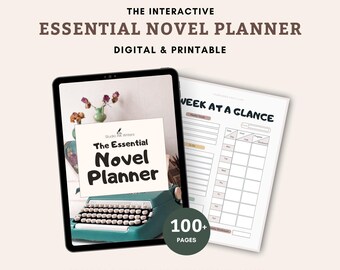 Essential Novel Planner for Writers: Fillable and Printable PDF, Writing Journal
