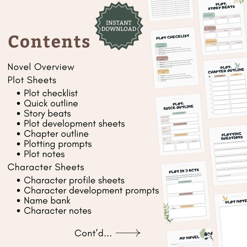 Guided Novel Planner: Story Writing Worksheets and Journal for Writers ...