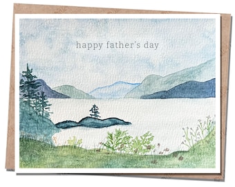 Lake Father's Day Card | The Camping Trip We Shared | Handwritten Revival | Made in Colorado