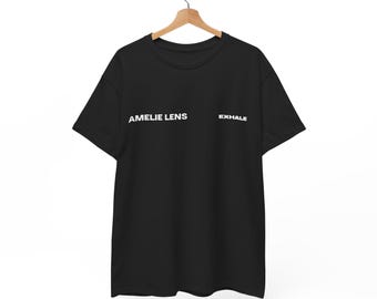 Camiseta EDM Techno Graphic da Amelie Lens para raves, festivais, shows, camisa de algodão unissex, streetwear moderno, house music