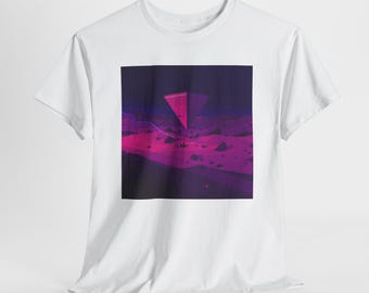 Camiseta unissex de algodão pesado INZO Album Cover OVERTHINKER, EDM, Cosmic Vibes - perfeita para amantes do espaço, festivais e shows