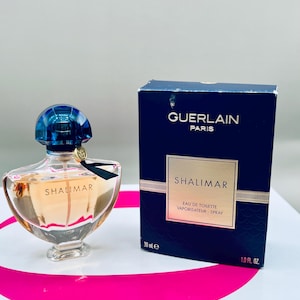 Vintage Guerlain Shalimar Eau de Toilette Spray 30ml w/ Box – Classic French Sensual Floral Vanilla Perfume, 80% Full