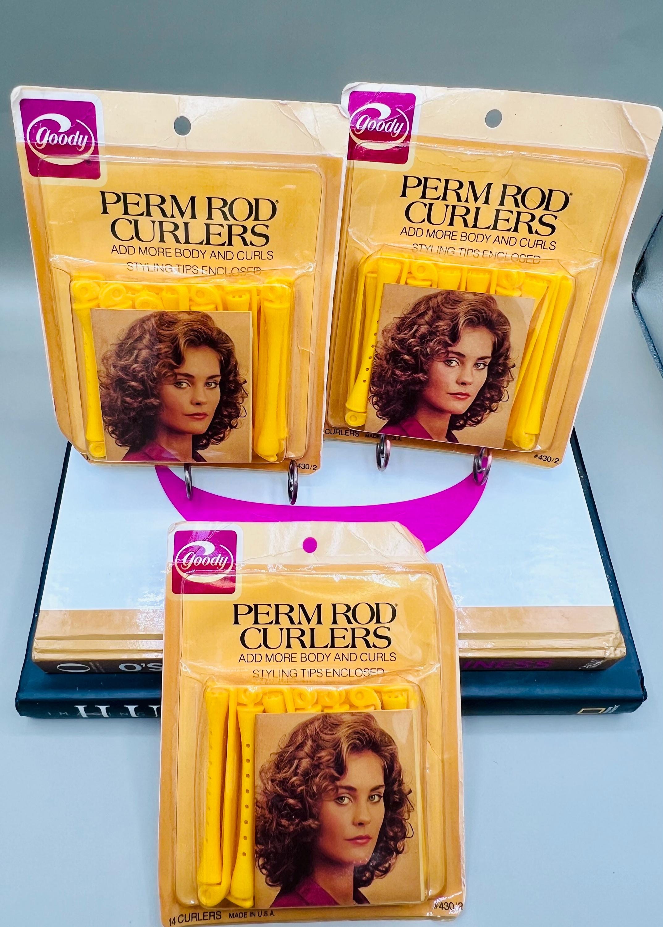 Vintage Goody Perm Rod Rollers With Swing Arm Large Lot Of 72 In 4 Colors USA Your Choice - Vintage Swing Arm Perm Rods, Hair Curlers  main image 4