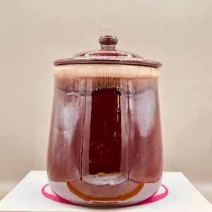 Vintage McCoy Brown Drip Keksdose: Nr. 131 Rustikale Americana Keramik