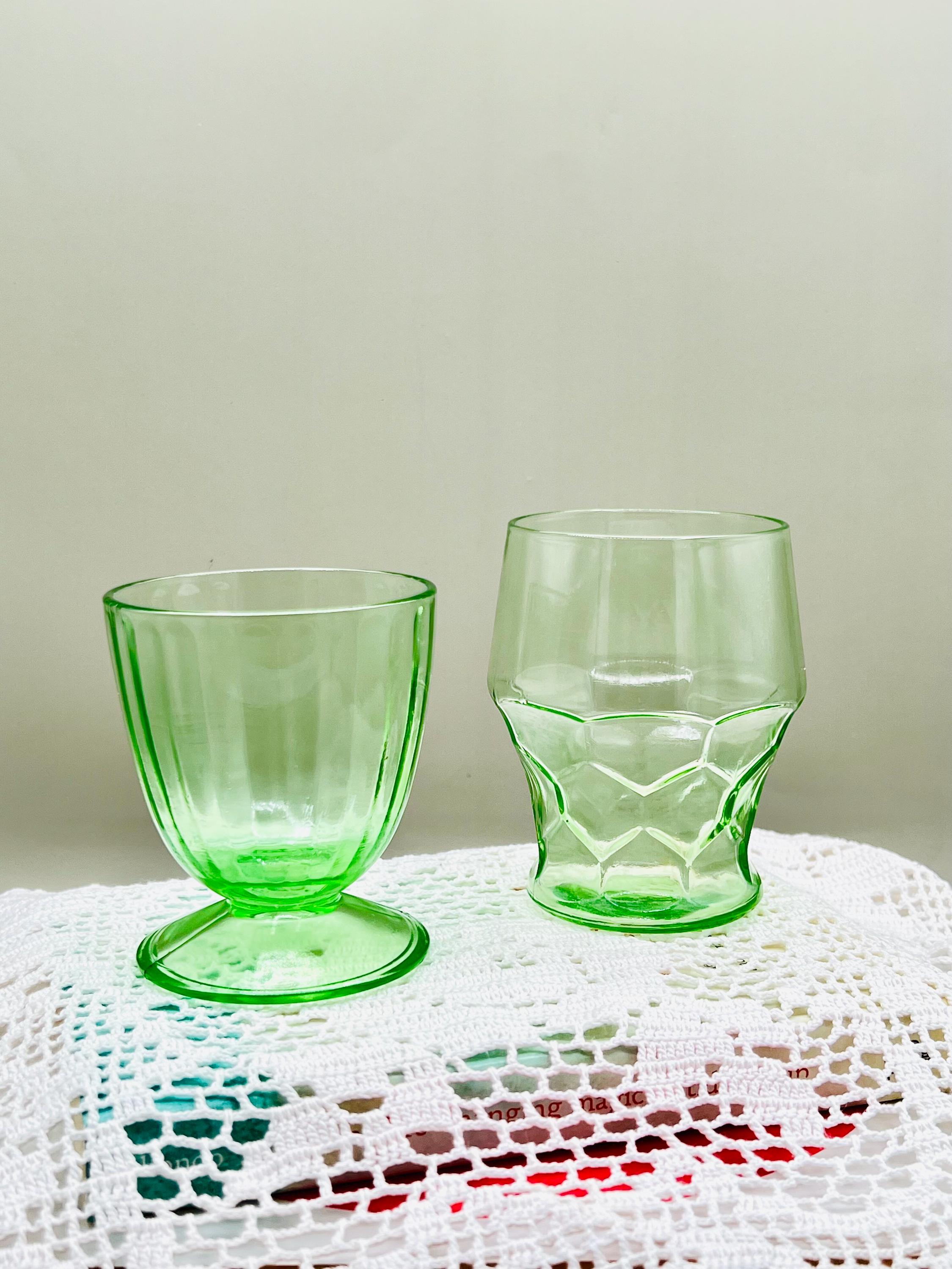 Uranium glass tumbler - Etsy 日本