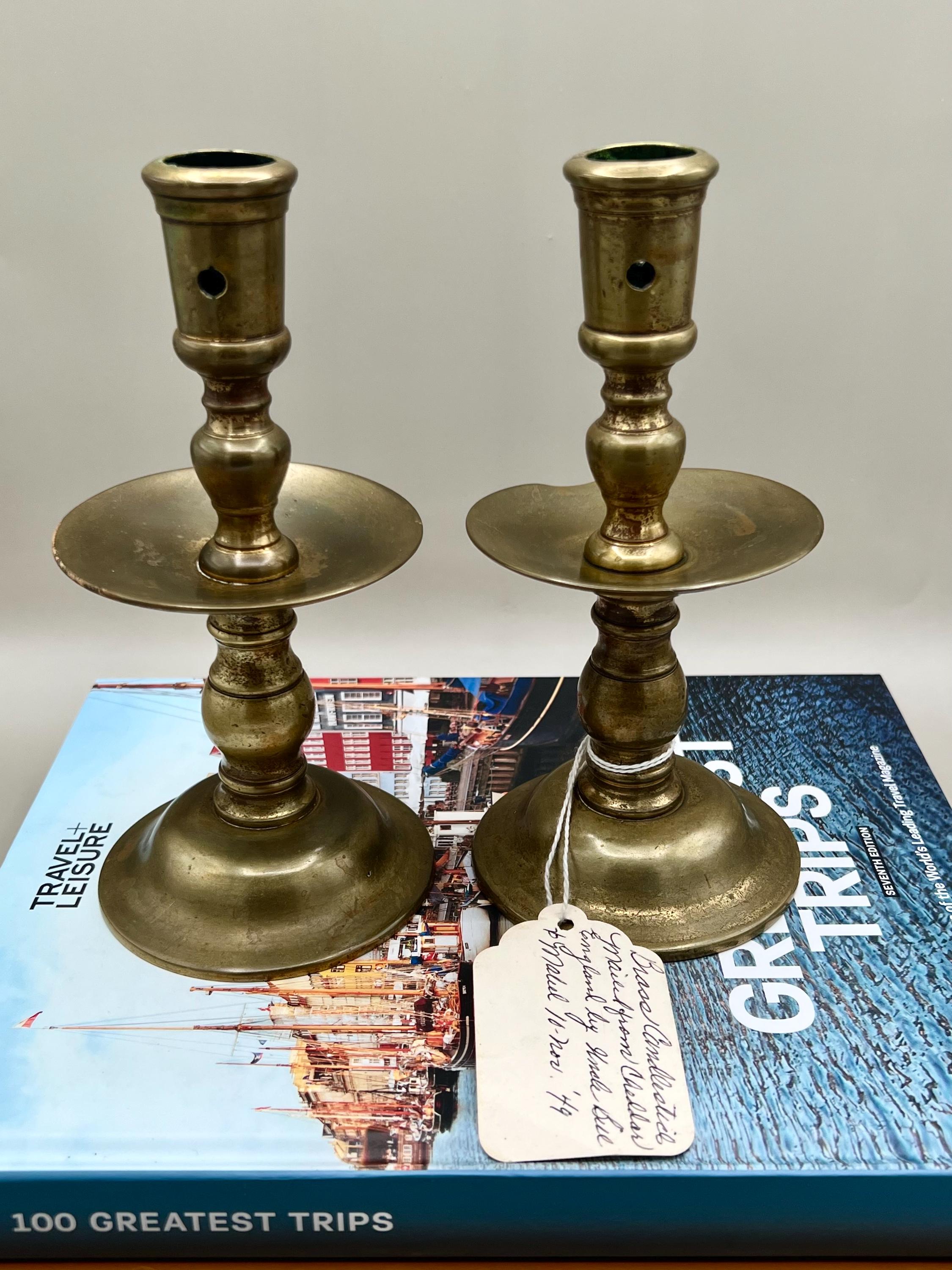 Maria イギリス 1930年代 アンティークキャンドルスタンド 真鍮 Maria