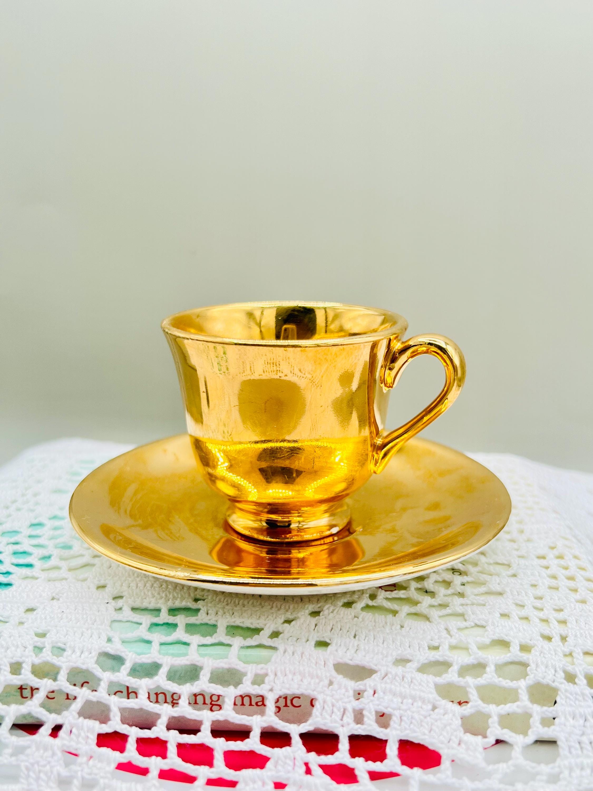Gold lined teacup - Etsy 日本