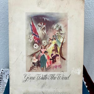 Vintage 1939 Borta med vinden film original souvenir programhäfte MGM klassiska filmminnessaker