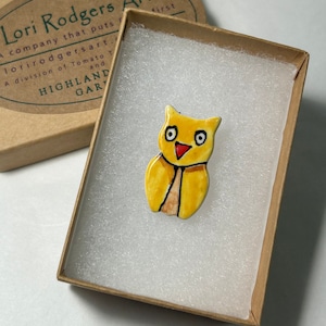 Teeny Owl Pin With Gift Box
