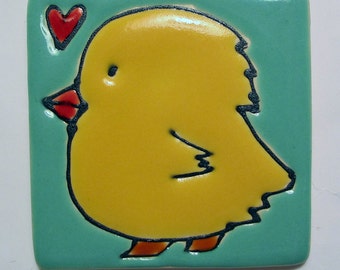 2.5 Square Baby Yellow Chick No.48