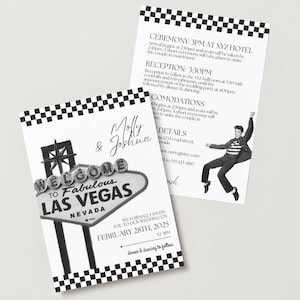 Convite de casamento em Las Vegas Elvis personalizável para download