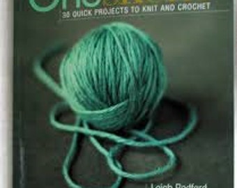 One Skein Pattern book for knit and crochet