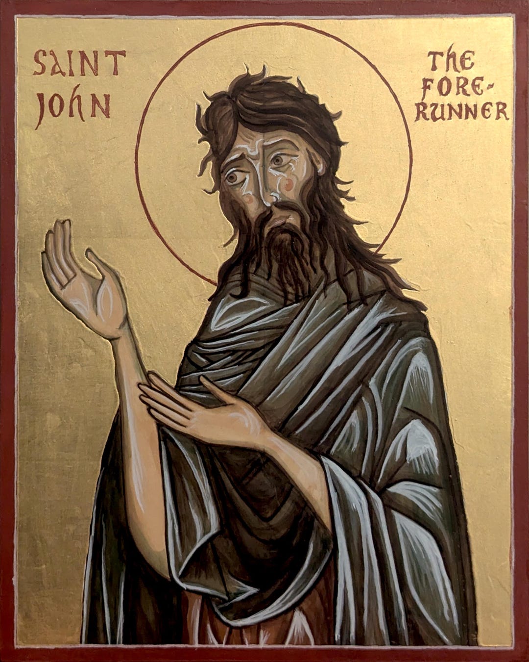 St. John the Forerunner and Baptist Hand-painted Icon - Etsy