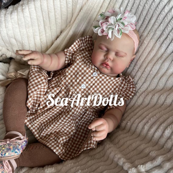 Hand-Painted Reborn Baby Doll: Weighted Cloth Body, 24 Inch