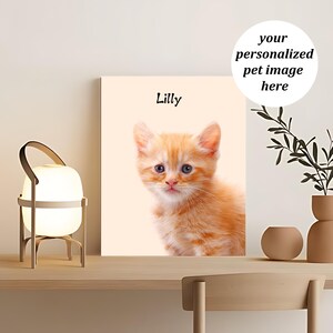 Lienzo mate personalizado para mascotas, retrato personalizado para mascotas, obsequio conmemorativo para mascotas, pintura personalizada para perros, arte de pared personalizado para amantes de las mascotas, arte personalizado para mascotas