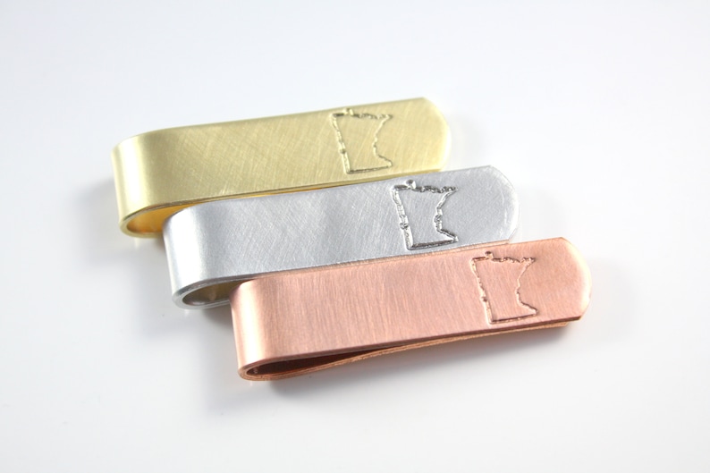 IN Indiana Tie Clip With Hidden Message