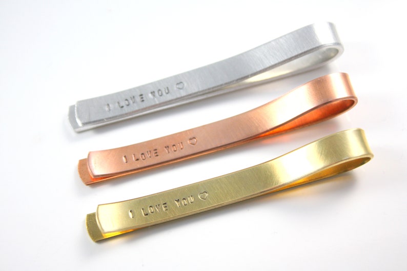 personalized tie clip hidden message