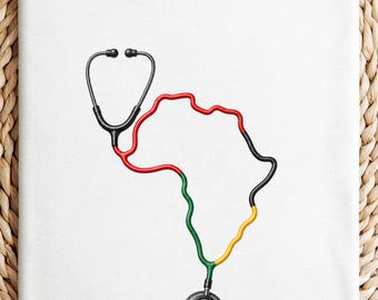 Juneteenth Nurse Shirt, Black Nurse 1865 Tee, Healthcare Freedom Design, Stethoscope Juneteenth Medical Professional Top